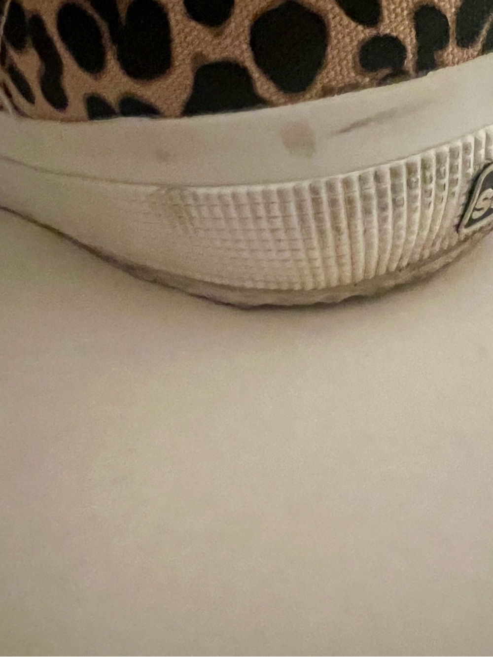 Superga Leopard-Print Canvas Sneakers in Tan & Black - Picture 6 of 10
